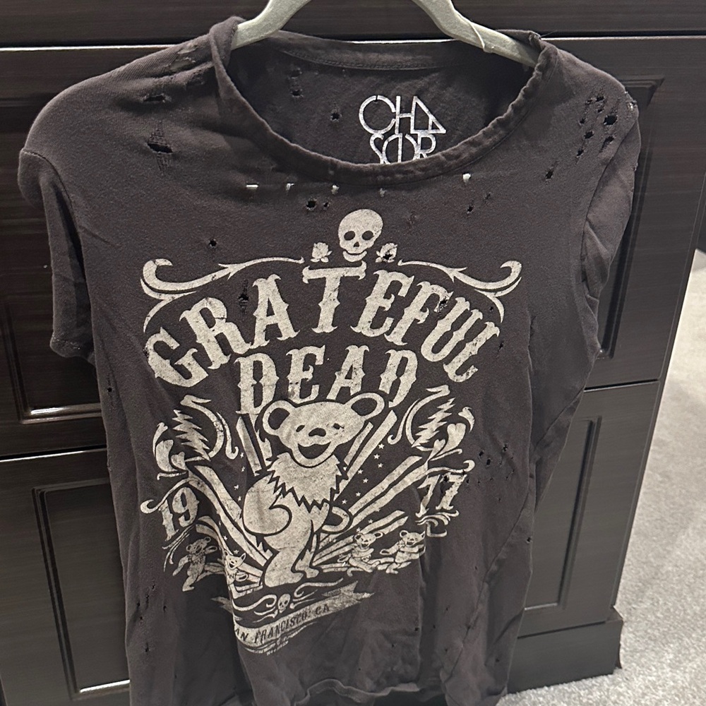 Chaser Black Grateful Dead Women's Short Sleeve Tee
